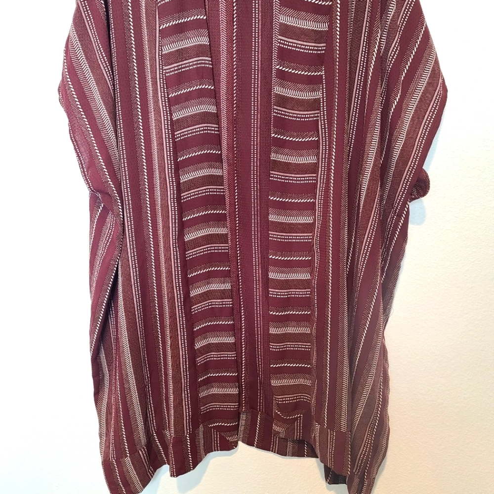 Sadie & Sage Brown Aztec Southwestern Kimono Cardigan – Boho Fall Layer – Small - Picture 7 of 13
